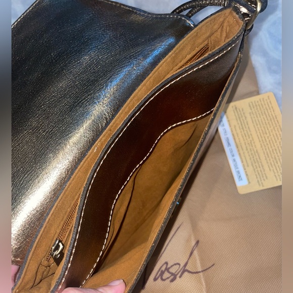 Patricia Nash Corfu Metallic Leather Crossbody - Picture 3 of 8